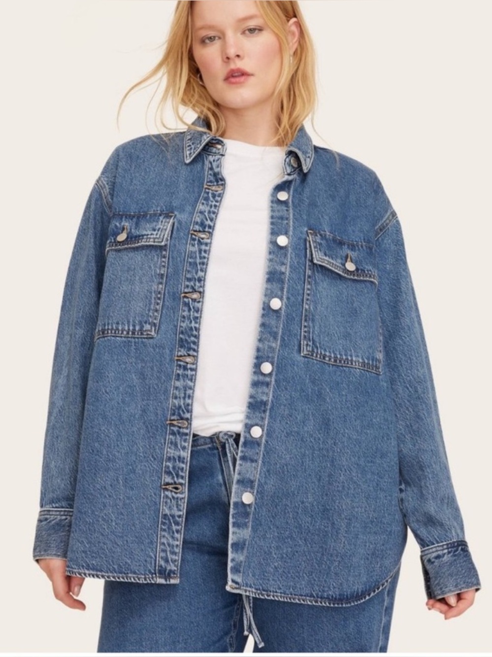 Parke x Target Jean jacket shacket medium wash size M